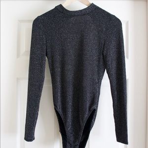 Shimmery black H&M body suit